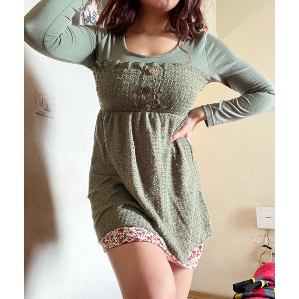Womens Knit Fit & Flare Dress - Picture 8 of 9